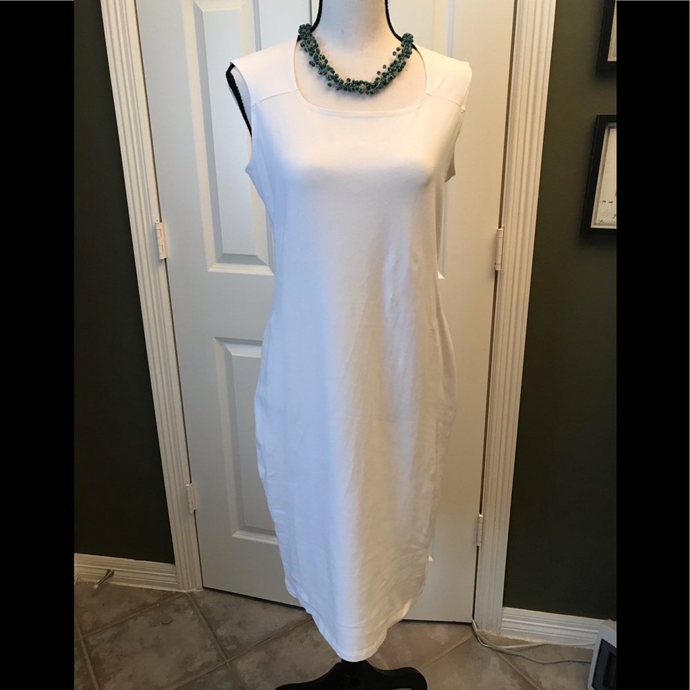 Ralph Lauren Body Con white dress - M